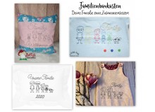 Stickserie - Familienbaukasten Strichmännchen Familie Strichmännchen